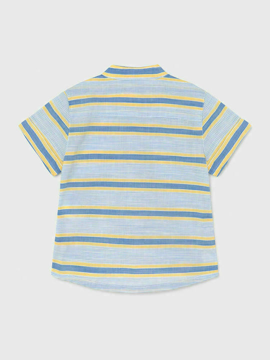 Mayoral Kids Striped Shirt Light Blue