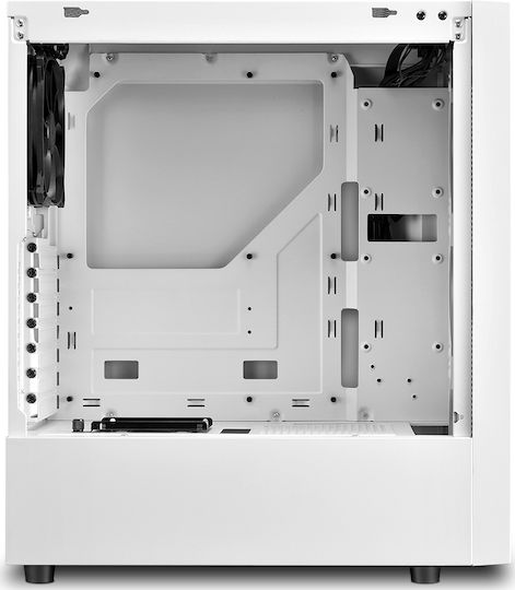 Sharkoon RGB Slider Gaming Middle Tower Carcasă PC cu Deschidere Laterală Albă
