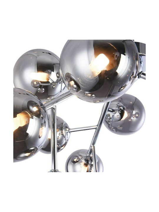 Maytoni Dallas Modern Glass Ceiling Light with Socket G9 60pcs Silver