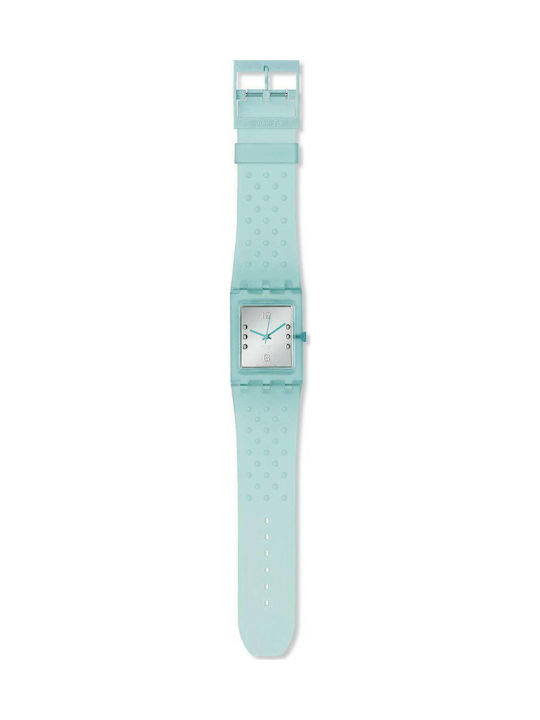 Swatch Braille Rubber Strap Light Blue 24mm