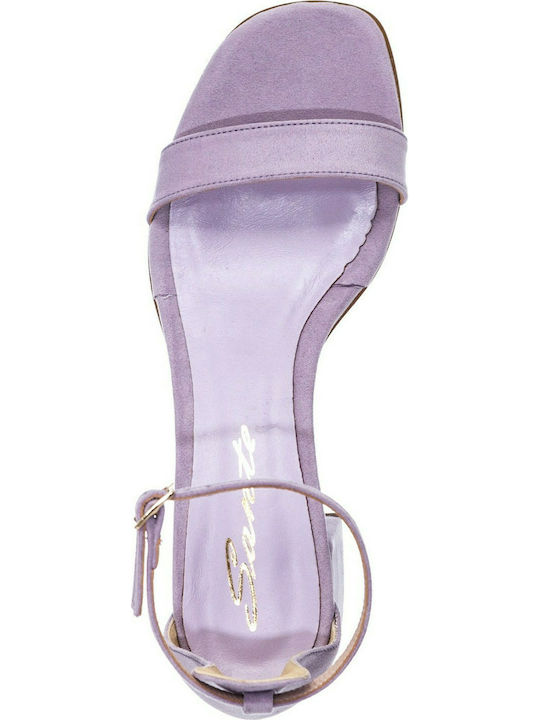 Suede Sandalen Lila