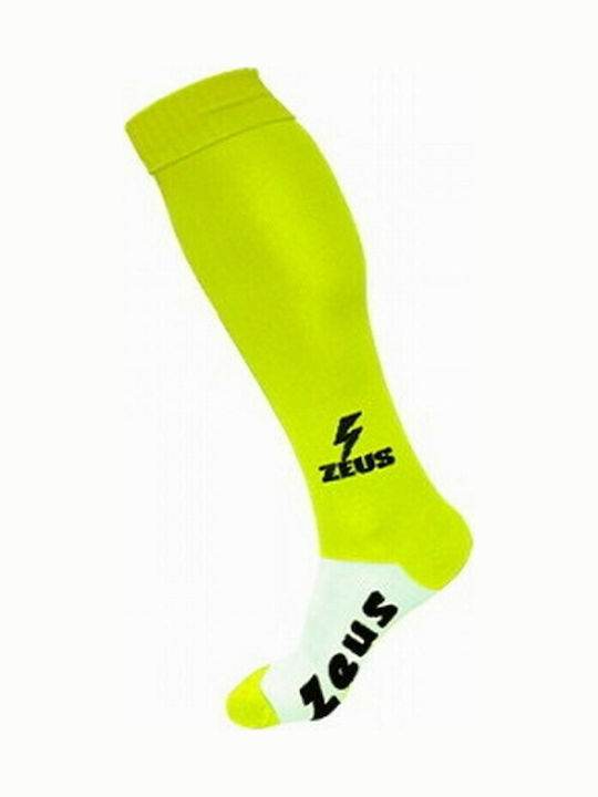 Zeus Energy Football Socks Yellow 1 Pair Fluo