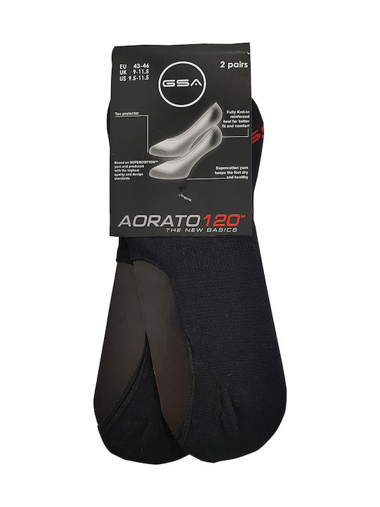 GSA Aorato 120 8116072 8116072-06 Athletic Socks Black 2 Pairs