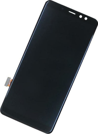 Samsung Οθόνη με Μηχανισμό Αφής για Galaxy A8+ (2018) (Μαύρο)