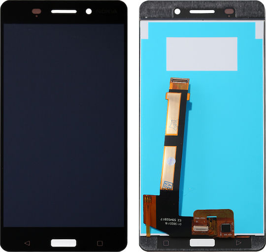 Οθόνη mit Touch-Mechanismus für Nokia 6 (Schwarz)