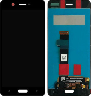 Οθόνη mit Touchscreen für Nokia 5 (Schwarz)