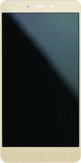 Οθόνη με Μηχανισμό Αφής για Redmi Note 4 (Mediatek) (Χρυσό)