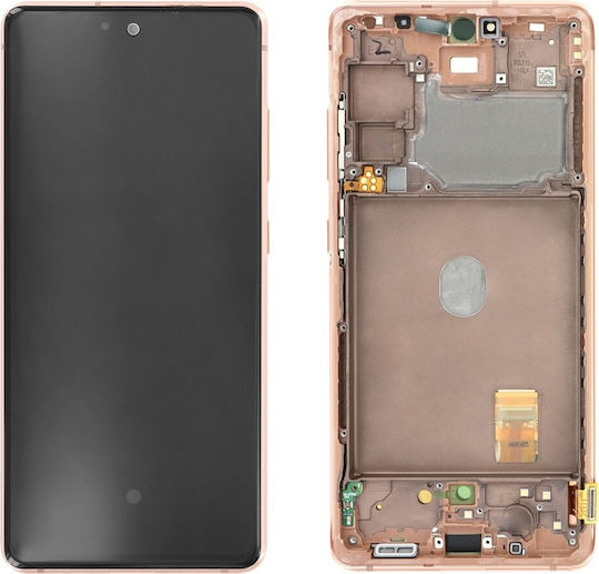 Samsung Οθόνη με Μηχανισμό Αφής και Πλαίσιο για Galaxy S20 FE (Πορτοκαλί)