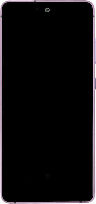 Samsung Οθόνη mit Touchscreen und Rahmen für Galaxy S20 FE (Lila)