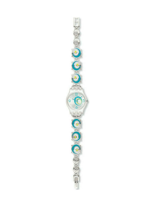 Swatch Check Pea Μεταλλικό Μπρασελέ Πολύχρωμο 12mm