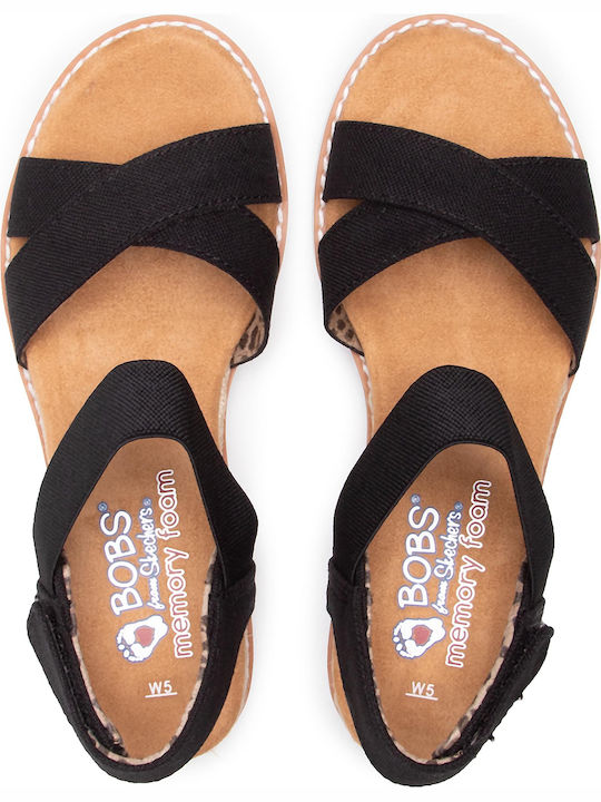 Secret Picnic Women's Fabric Platform Shoes Black