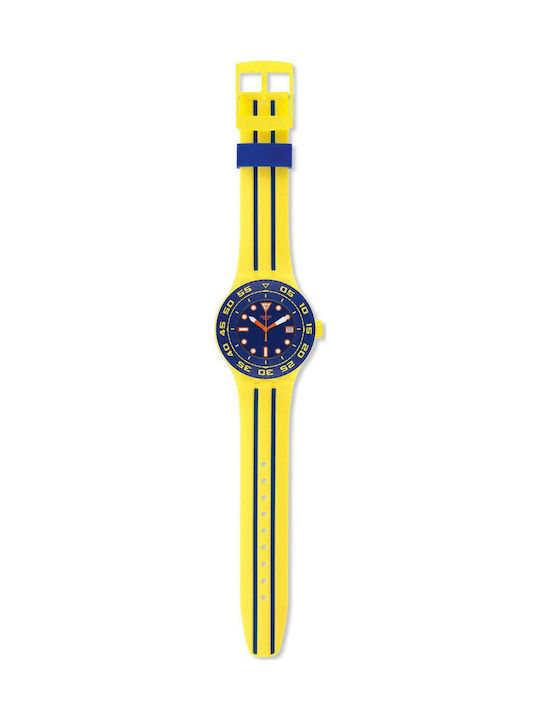 Swatch Playero Rubber Strap Blue 21mm