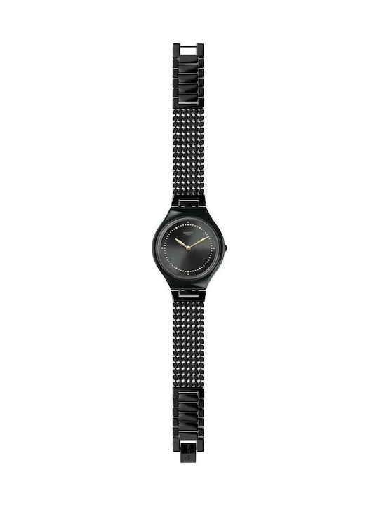 Swatch Skingala Metallic-Armband Schwarz 17mm