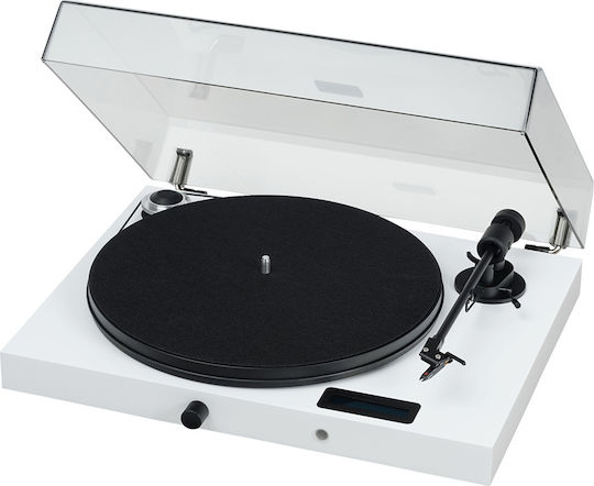 Pro-Ject Audio Juke box E + Ortofon Om 5e Pick-Up cu Preamp Alb