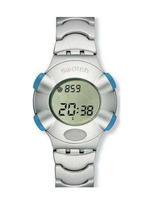 Swatch Virtual Wave Μεταλλικό Μπρασελέ Ασημί 18mm