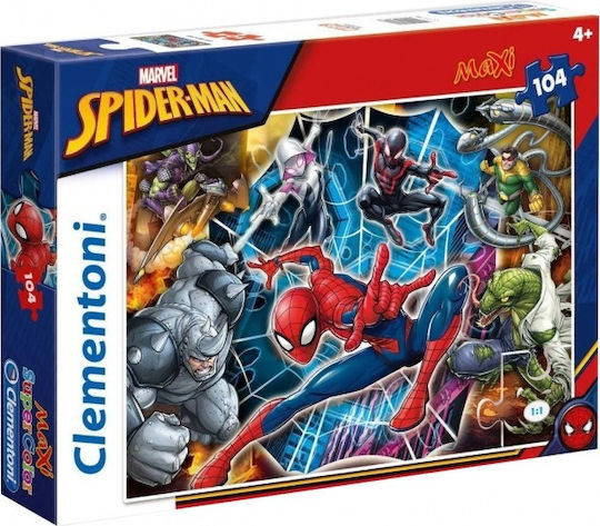 Детски Пъзел Supercolor Spiderman 104бр Clementoni