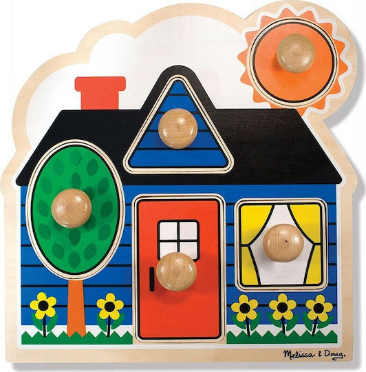 Ξύλινο Παιδικό Puzzle Σφηνώματα Τα Πρώτα Σχήματα 5pcs Melissa & Doug