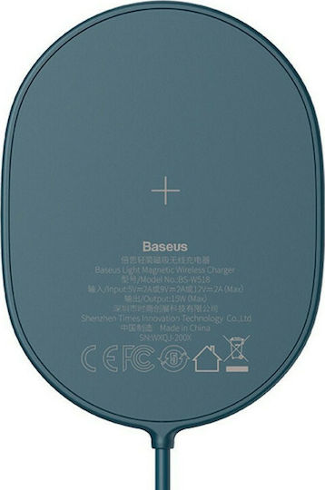 Baseus Wireless Charger (Qi Pad) 15W Blue (WXQJ-03)