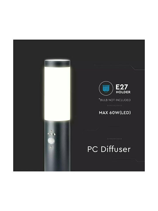 V-TAC Outdoor Floor Lamp Small Post IP44 for E27 Socket Black