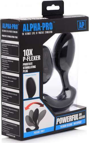 XR Alpha Pro Πρωκτικός Δονητής με Δυνατότητα Ασύρματης Λειτουργίας Black 13.7cm