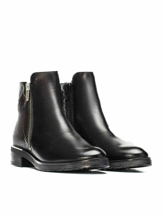 Wonders Piele Botine pentru femei Negru