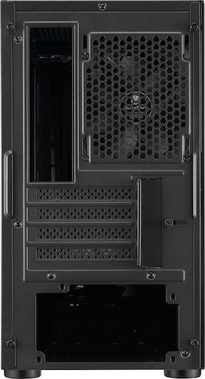 Silverstone FARA V1M PRO Gaming Mini Tower Κουτί Υπολογιστή με Πλαϊνό Παράθυρο Μαύρο