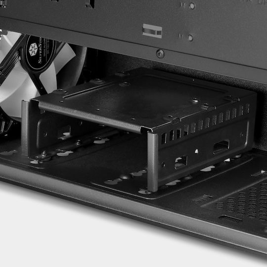 Silverstone FARA V1M PRO Gaming Mini Tower Κουτί Υπολογιστή με Πλαϊνό Παράθυρο Μαύρο