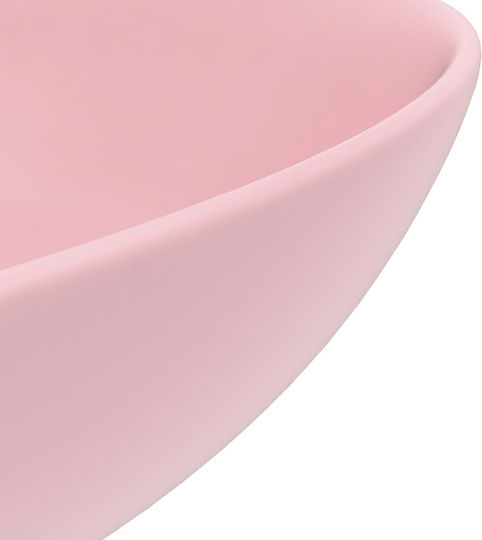 vidaXL Deasupra Blatului Chiuvetă Ceramică 32.528x28x10cm Roz
