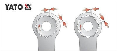 Yato Διπλό Κλειδί Πολύγωνο Κυρτό Μεγέθους 10x11mm