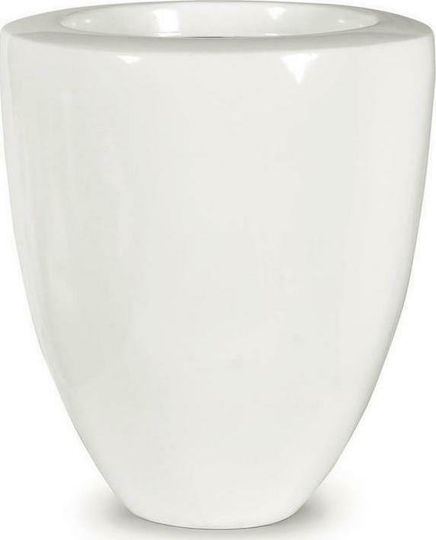 Lianos Pflanzentöpfe Fiberglas Weiße 47,5x47,5x60cm 2 Stück