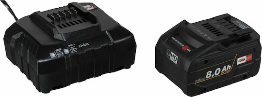 Steinel Mobile Heat MH3 Set Πιστόλι Θερμού Αέρα 18V 1x5.5Ah με Ρύθμιση Θερμοκρασίας εως και 500°C