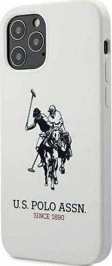 U.S. Polo Assn. Silicone Collection Back Cover Σιλικόνης Λευκό (iPhone 12 Pro Max)