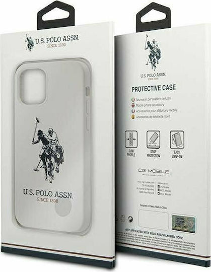 U.S. Polo Assn. Silicone Collection Back Cover Σιλικόνης Λευκό (iPhone 12 Pro Max)