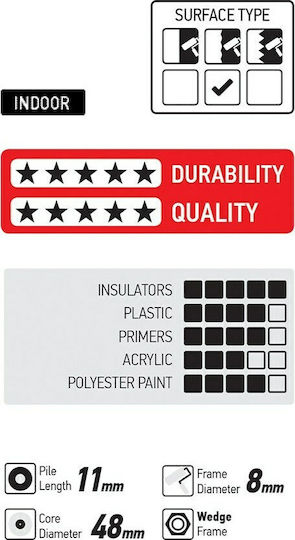 Benman Replacement Paint Roll 18cm Polyamide