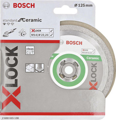 Bosch Διαμαντόδισκος Κοπής X-Lock Standard Ceramic Schneidscheibe 125mm 1Stück