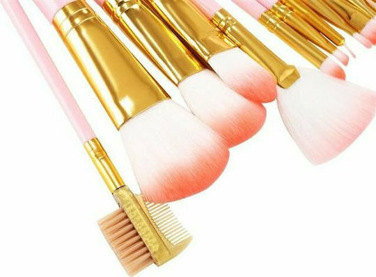 Professional Set with Makeup Brushes made of Synthetic Hair 12pcs
