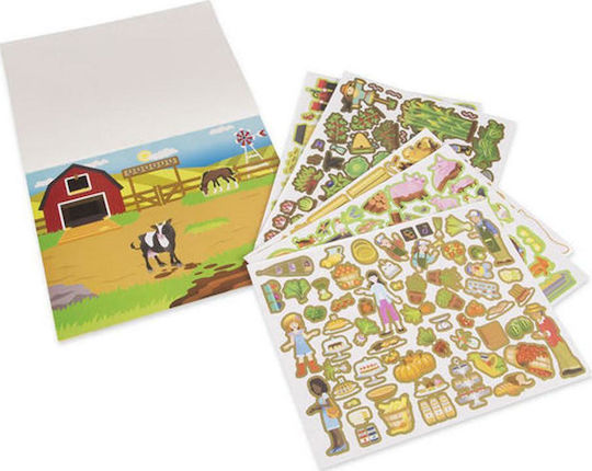 Melissa & Doug Sticker Album Reusable Pad Farm for Children 3+ Years