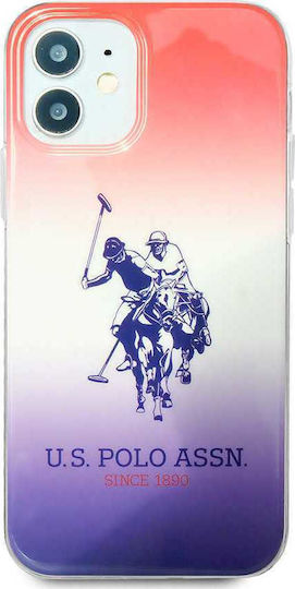 U.S. Polo Assn. Gradient Collection Umschlag Rückseite Gehärtetes Glas Mehrfarbig (iPhone 12 mini)