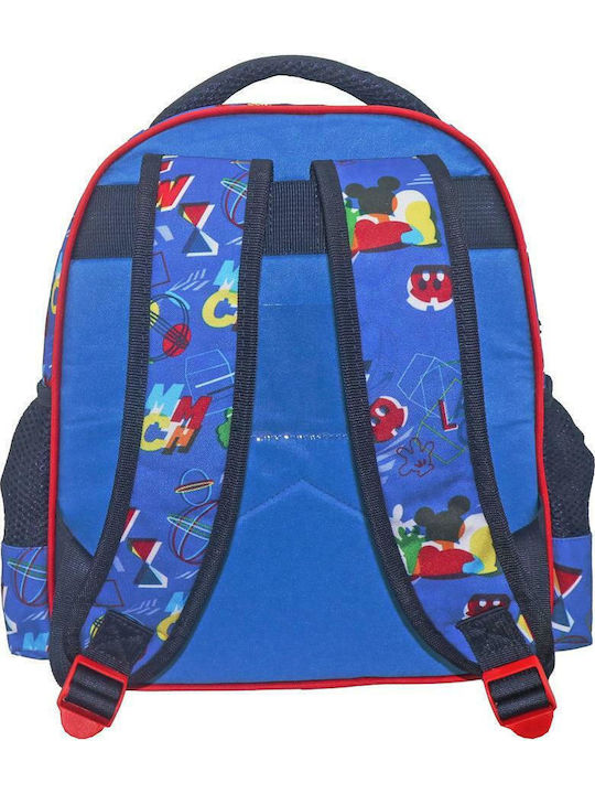 Diakakis Mickey Fun Starts Here School Bag Backpack Kindergarten Multicolored