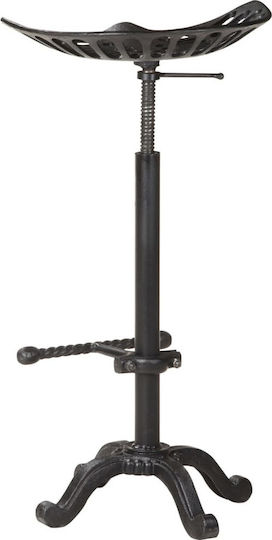 Табуретка Бар За външна употреба Black Cast Iron 1бр 43x32x65см