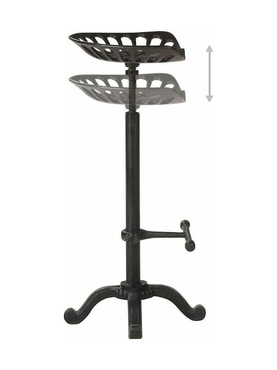 Табуретка Бар За външна употреба Black Cast Iron 1бр 43x32x65см