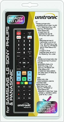 Compatible Remote Control Unitronic Ready5 1713 for Τηλεοράσεις LG , Panasonic , Samsung and Sony