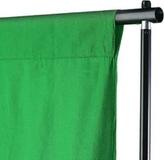 vidaXL Cotton Photography Backdrop Fabric 300x500cm Green