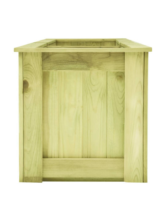 vidaXL Кутия за саксии Дърво Кафяв 196x50см.
