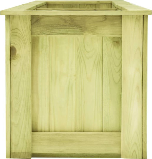 vidaXL Planter Box Wooden Brown 196x50cm.