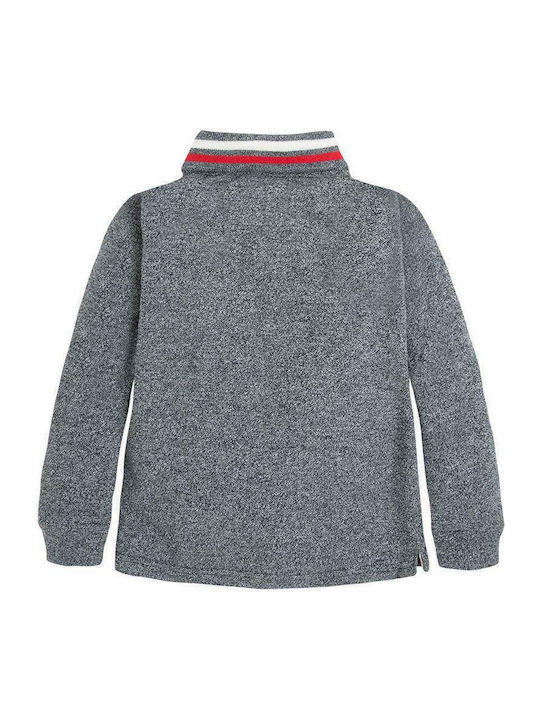 Mayoral Kids Polo Long Sleeve Gray