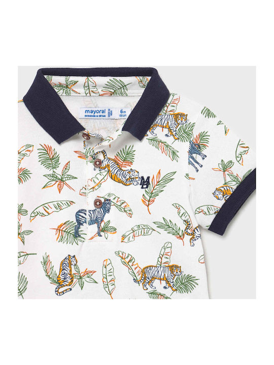 Mayoral Kids Polo Short Sleeve White