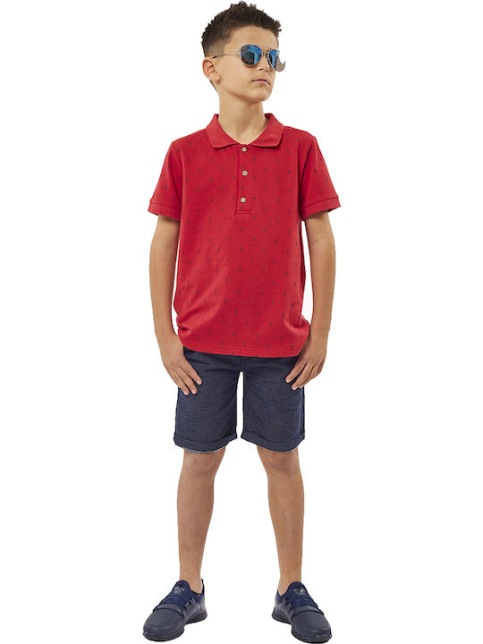 Hashtag Kids Polo Short Sleeve Red