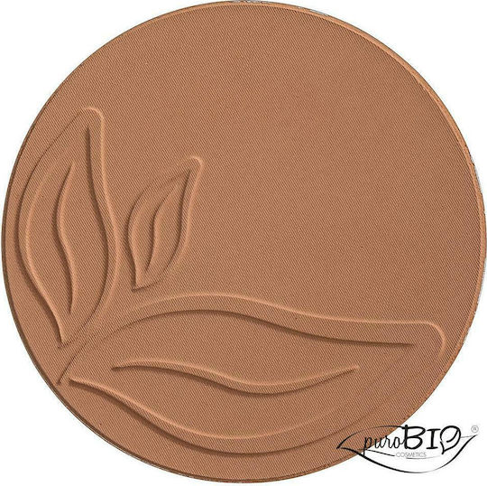 puroBio Cosmetics Bronzant Compact Pudră Reumplere Strălucitor 9gr