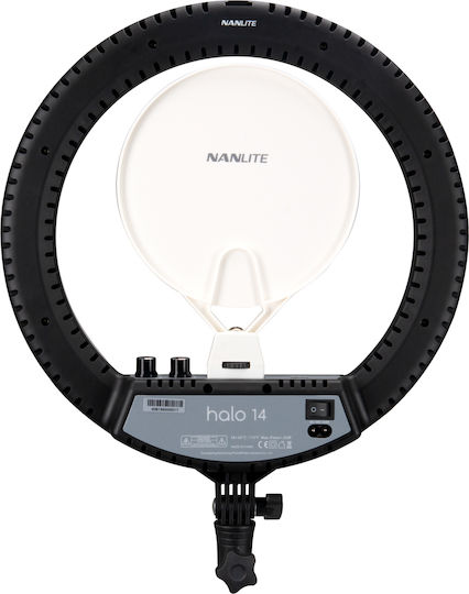 Nanlite Halo 14 Ring Led Ring Light 14cm 2700 - 6500K with Desktop Stand and Mobile Phone Holder